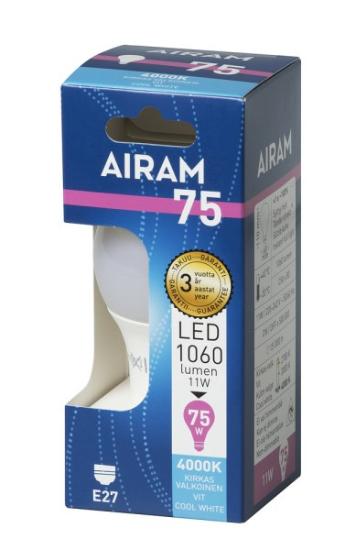 Prekės „Lempa LED E27 11W 4000K 1060lm AIRAM IŠPARDUOTA“ paveikslėlis