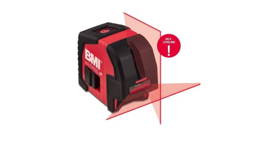 Prekės nuotrauka Nivelyras lazerinis kryžminis 50 m raudonu spinduliu BMI Cross 4R IŠPARDUOTA