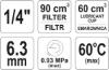 Prekės „Reduktorius oro su manometru tepalinis kompresoriui 1/4" 0.93MPa filtras 90 cm3 Yato IŠPARDUOTA“ paveikslėlis