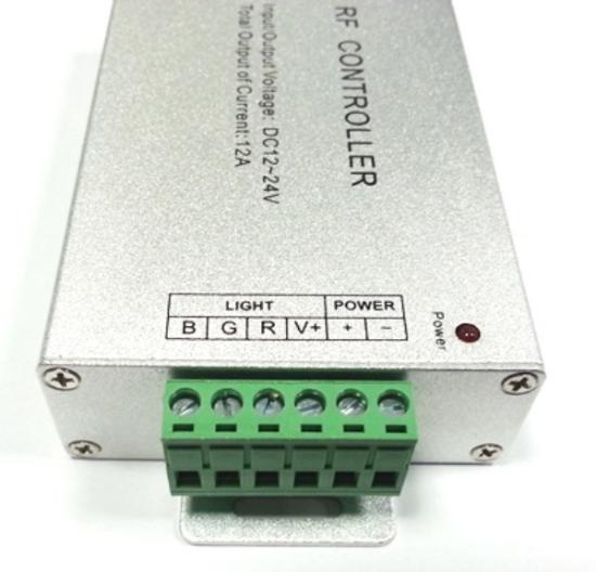 Prekės „Valdiklis LED ir RGB juostų su RF pultu 12V-24VDC/3x4A  IŠPARDUOTA“ paveikslėlis
