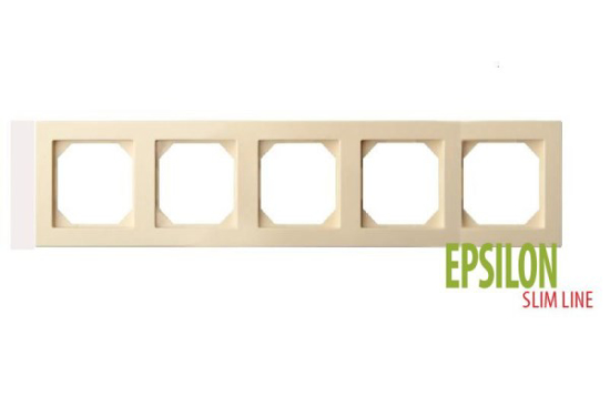 Prekės nuotrauka Rėmelis 5 vietų K14-145-05 Epsilon smėlio spalvos SlimLine Liregus