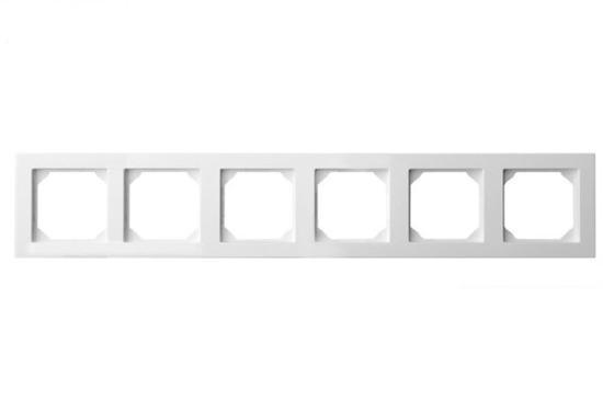 Prekės nuotrauka Rėmelis 1 vietos 6 vietų K14-145-06 E B Epsilon SlimLine baltos spalvos Liregus IŠPARDUOTA