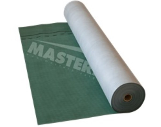 Prekės nuotrauka Plėvelė difuzinė MASTERMAX 3 EXTRA SA2 su lipnia juosta 175g/m2