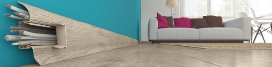 Prekės „Grindjuostė PVC 901 65 x 2500 mm izzimax Ąžuolas Bianco IŠPARDUOTA“ paveikslėlis