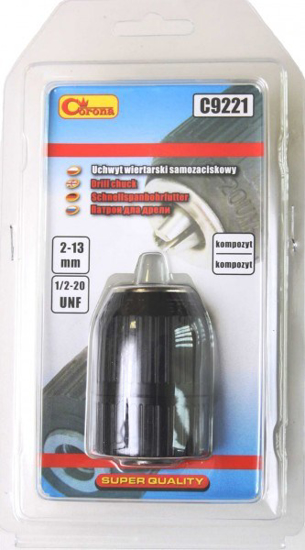 Prekės nuotrauka Gręžimo griebtuvas grąžto tvirtinimui greitos fiksacijos plastikinis 2 - 13 mm 1/2 - 20