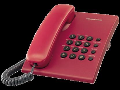 Prekės „PANASONIC KX-TS500FXR Telefonas (r)                                                                                     “ paveikslėlis