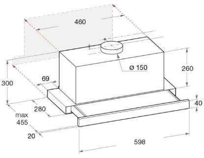 Prekės „HOTPOINT AH 62 CM X Garų surinktuvas    “ paveikslėlis