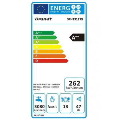 Prekės „BRANDT DFH13117X Indaplovė              “ paveikslėlis