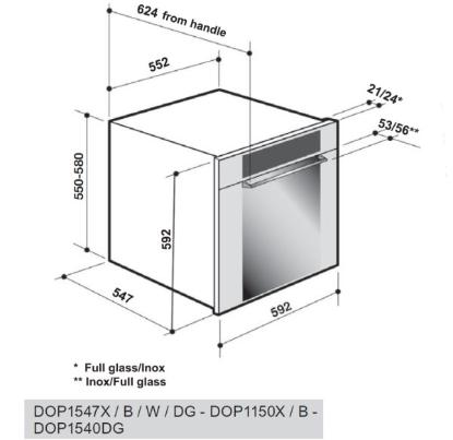 Prekės „DE DIETRICH DOP1547DG Orkaitė           “ paveikslėlis