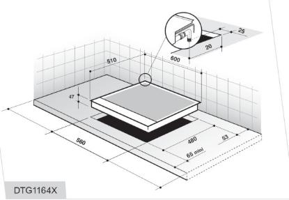 Prekės „DE DIETRICH DTG1164X Dujinė kaitlentė   “ paveikslėlis