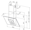 Prekės nuotrauka BEST K 9388 A/F X90 SmokedGlass Garų sur                                                                                