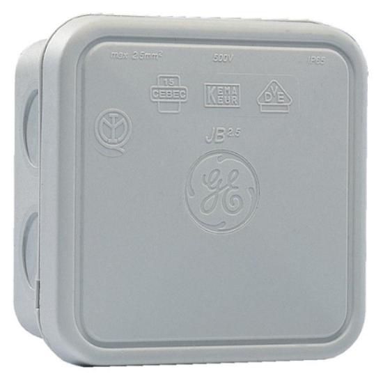 Prekės „Dėžutė paskirstymo Junior F-O-B 90 x 90 x 49 mm IP65 GE IŠPARDUOTA“ paveikslėlis