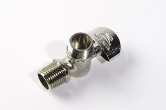 Prekės „Ventilis rutulinis kampinis 1/2" x 1/2" nikeliuotas Rubineta IŠPARDUOTA“ paveikslėlis