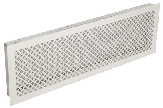 Prekės nuotrauka Grotelės židinio 550 x 180 mm baltos Retro