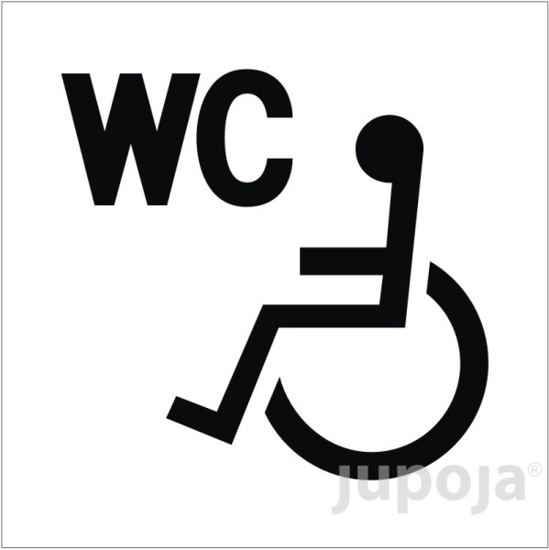 Prekės nuotrauka Lipdukas informacinis "WC naudotis žmonėms su negalia" 140 x 140 mm 