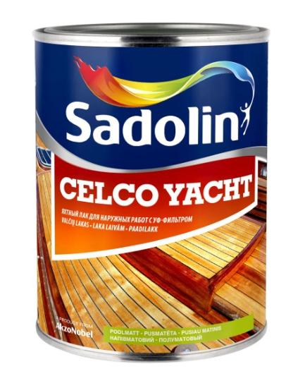 Prekės „Lakas medienai Sadolin Celco Yacht 90 1 l pusiau matinis IŠPARDUOTA“ paveikslėlis