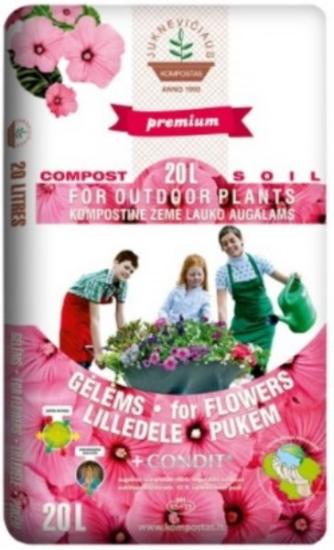 Prekės „Kompostas su Condit trąšomis gėlėms 20 l IŠPARDUOTA“ paveikslėlis