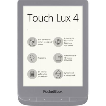 Prekės „POCKETBOOK TouchLux 4 PB627 GRY WIFI 6'' 8GB                                                                            “ paveikslėlis