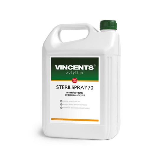 Prekės „SterilSpray 70 dezinfekavimo priemonė, universali paviršiams 5 L IŠPARDUOTA“ paveikslėlis