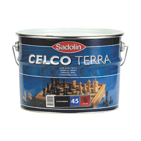 Prekės nuotrauka Lakas parketinis Sadolin Celco Terra 45 2,5 l pusiau matinis IŠPARDUOTA