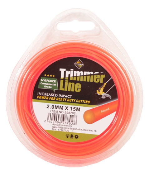 Prekės nuotrauka Valas trimeriui apvalus 2 mm x 15 m Nyflorce 