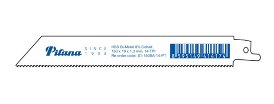 Prekės nuotrauka Tiesinis pjūklelis metalui PILANA 150x1,3mm. 14TPI