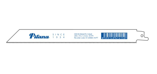 Prekės nuotrauka Tiesinis pjūklelis metalui PILANA 200x1,3mm, 18TPI