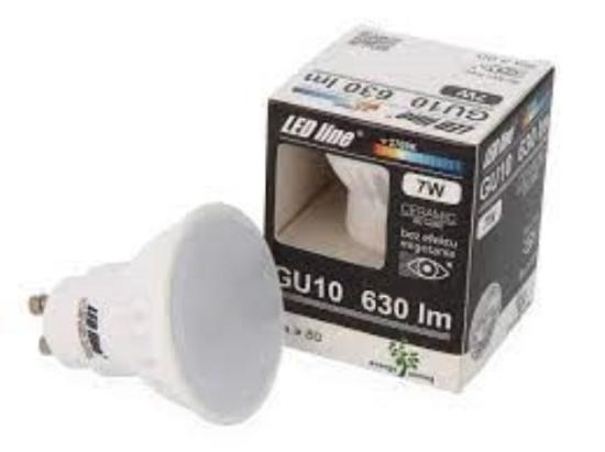 Prekės „Lempa LED GU10 7W 2700K 630lm LEDline  IŠPARDUOTA“ paveikslėlis