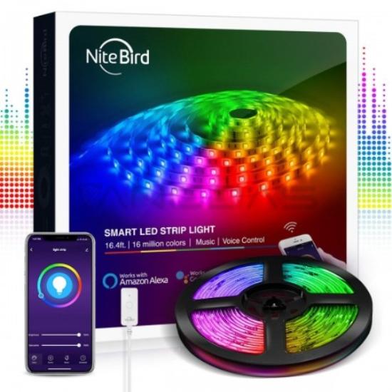 Prekės „Komplektas LED juostos su Wi-Fi vald. RGB 10m 24W IŠPARDUOTA“ paveikslėlis