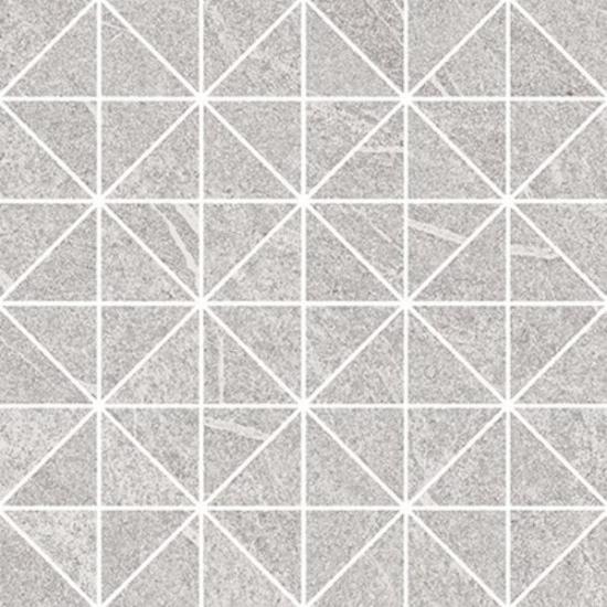 Prekės „CERSANIT Plytelių keraminis dekoras mozaika GREY BLANKET TRIANGLE MOSAIC MICRO 29 cm x 29 cm IŠPARDUOTA“ paveikslėlis