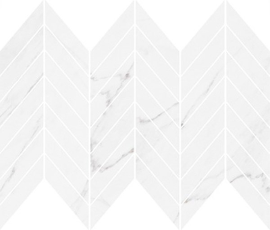 Prekės nuotrauka CERSANIT Plytelių keraminis dekoras MARINEL WHITE CHEVRON MOSAIC GLOSSY 29,8 x 25,5 cm IŠPARDUOTA