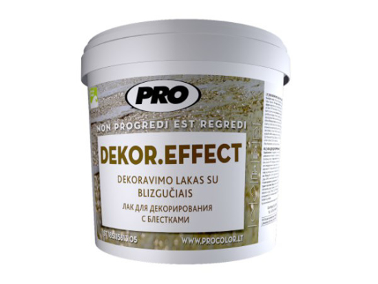 Prekės nuotrauka Lakas PRO DEKOR EFFECT sidabro sp. 0,5 kg