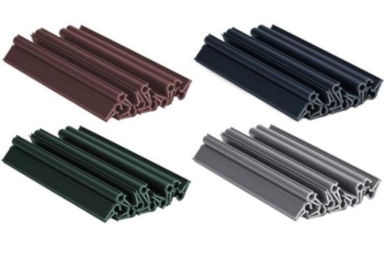 Prekės „Laikiklis - užbaigimas juostai 190 mm RAL 8017  FORTEX IŠPARDUOTA“ paveikslėlis
