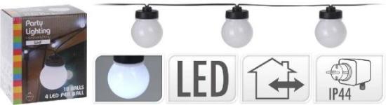 Prekės „Elektrinė girlianda 10 LED PARTY, baltos spalvos IŠPARDUOTA“ paveikslėlis
