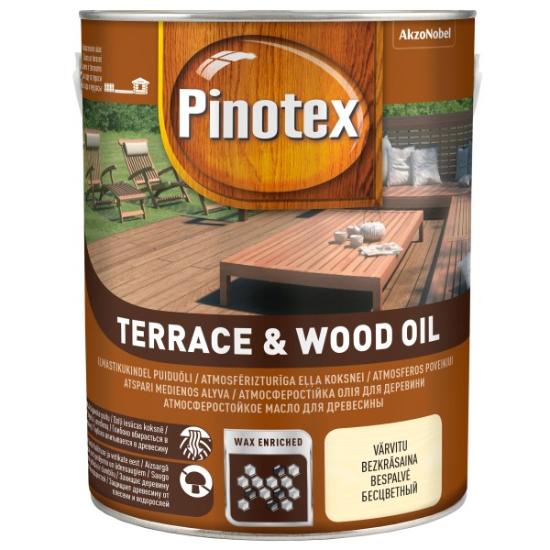 Prekės „Aliejus terasoms PINOTEX TERRACE & WOOD OIL, 3 l, bespalvis IŠPARDUOTA“ paveikslėlis