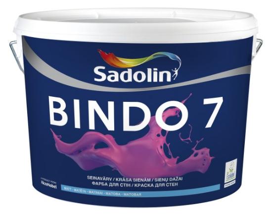 Prekės „Dažai lateksiniai matiniai Sadolin Bindo-7 BW 10 l IŠPARDUOTA“ paveikslėlis