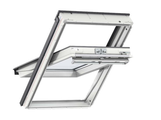 Prekės nuotrauka VELUX stogo langas 66x118 baltas, cinkas, GGU FK06 0366