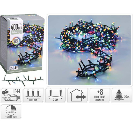 Prekės nuotrauka Elektrinė girlianda 400 LED 8m Multi Color IŠPARDUOTA