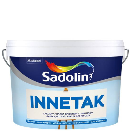 Prekės nuotrauka Lubų dažai SADOLIN INNETAK 2, 2,5 l, balti IŠPARDUOTA
