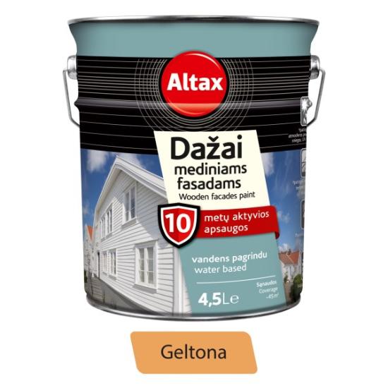 Prekės „Dažai medžiui Altax geltoni 4,5L IŠPARDUOTA“ paveikslėlis