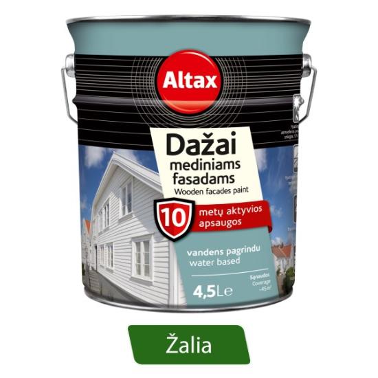 Prekės „Dažai medžiui Altax žali 4,5L IŠPARDUOTA“ paveikslėlis