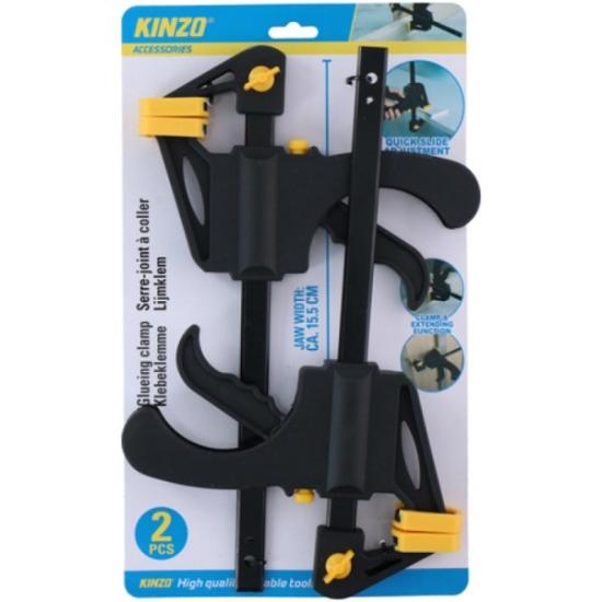 Prekės „Spaustuvai automatiniai 330 mm iki 15 cm 2 vnt Kinzo IŠPARDUOTA“ paveikslėlis