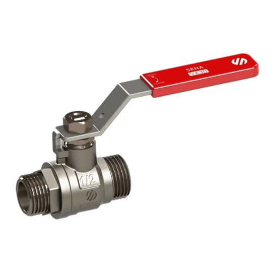 Prekės nuotrauka Kranelis rutulinis ilga rankena 1/2"išorė/išorė 