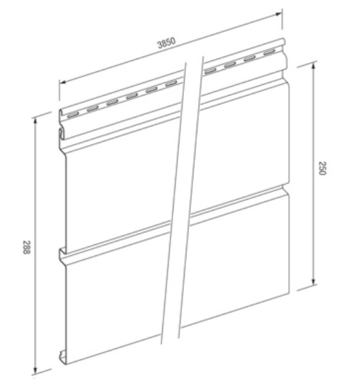 Prekės nuotrauka Plastikinės lauko dailylentė SVP05-3,85M siding VOX Cedar silver IŠPARDUOTA