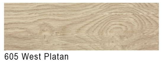Prekės nuotrauka PVC Grindjuostė ESQUERO (2,5m*66,6mm*21,9mm) 605 Vakarietiška platanas 