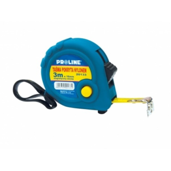 Prekės nuotrauka Ruletė 5 m x 19 mm gumuota su magnetu Proline IŠPARDUOTA