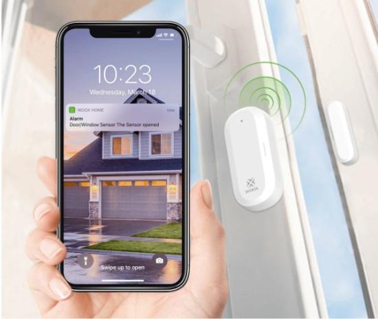 Prekės „Išmanusis ZigBee TUYA bevielis patalpos durų - langų magnetinis kontaktas, WOOX IŠPARDUOTA“ paveikslėlis