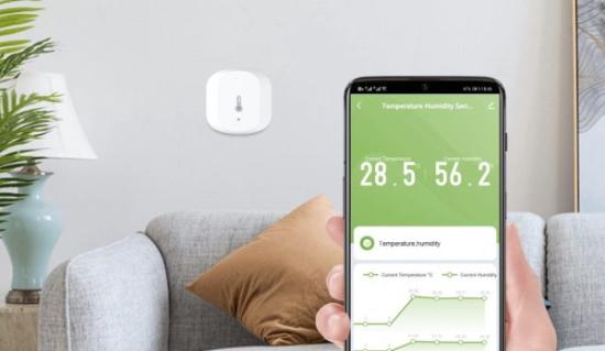 Prekės „Išmanusis ZigBee TUYA bevielis patalpos temperatūros ir drėgmės jutiklis, WOOX IŠPARDUOTA“ paveikslėlis