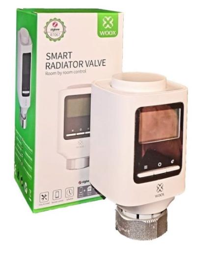Prekės „Išmanusis ZigBee TUYA termostatas radiatoriui su LCD, valdomas programėle, WOOX IŠPARDUOTA“ paveikslėlis