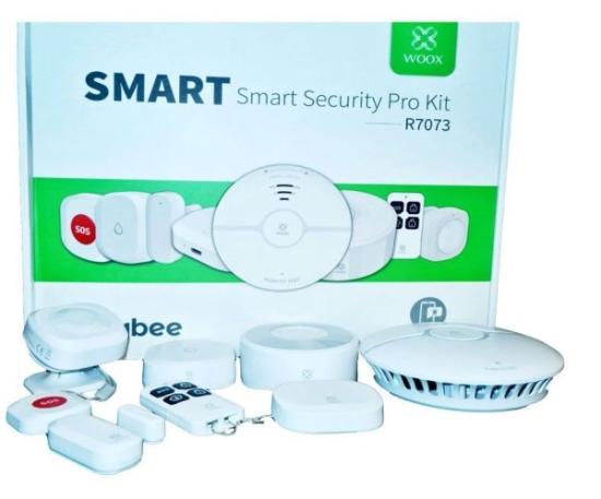 Prekės „Išmanioji bevielė ZigBee TUYA patalpos apsaugos sistema R7073, WOOX IŠPARDUOTA“ paveikslėlis